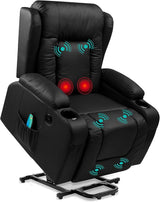 PU Leather Electric Power Lift Chair, Recliner Massage Chair, Adjustable Furniture for Back