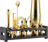 Mixology 24-Piece Bartender Kit,Perfect Home Cocktail Shaker Set for Drink Mixing