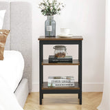 Modern Nightstands X-Design Side End Table Night Stand with Storage Shelf