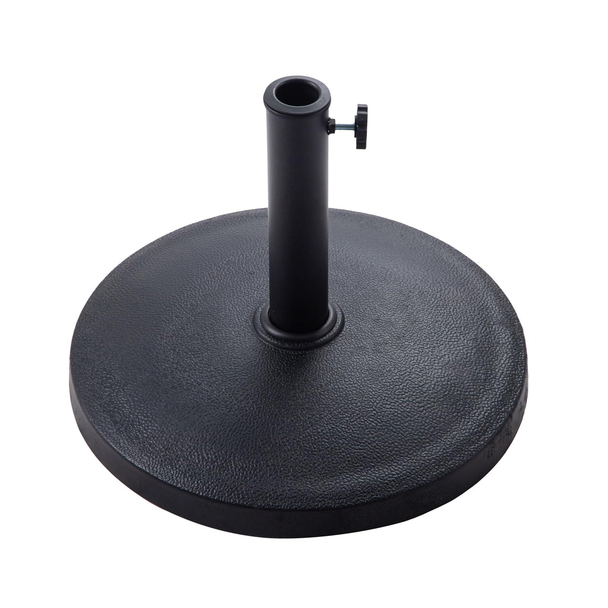 22 lb Heavy Duty Round Base Stand for Outdoor Patio Market Table Umbrella, Black