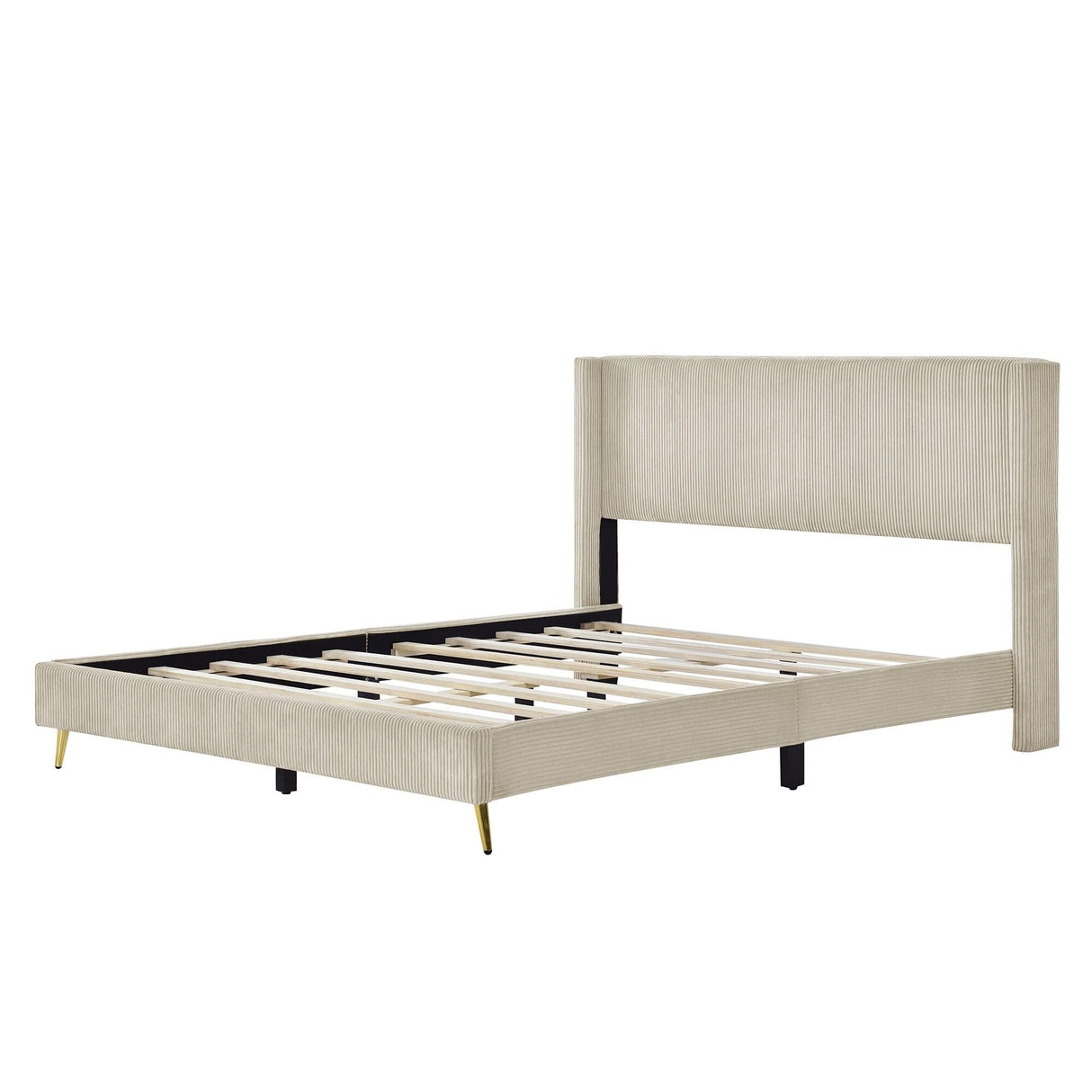 Bed with Metal Legs,Beautiful and Fashionable
