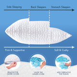 Cooling Bed Pillows for Sleeping 2 Pack Shredded Memory Foam Pillows Adjustable