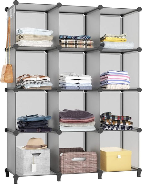 Closet Organizer, 12-Cube Closet Organizers and Storage,