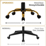 Mid-Back PU Leather Office Chair with Lumbar Support