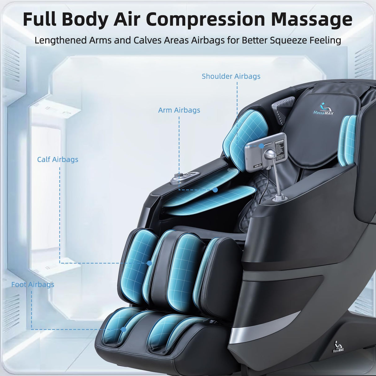 2024 4D Massage Chair, Full Body Shiatsu Recliner with Electric Extendable Footrest