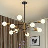 Modern Sputnik Chandelier - 6 Light Chandelier Light Fixture Height