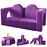 Kids Couch 10PCS, Modular Kids Play Couch for Playroom Bedroom