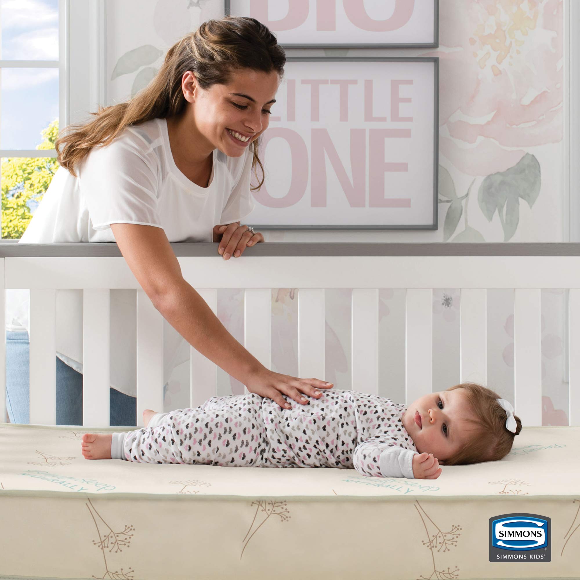 Mercer 6-in-1 Convertible Crib with Storage Trundle + Simmons Kids Slumber