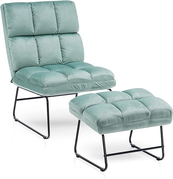 Accent Chair with Ottoman