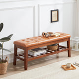 Upholstered Shoe Bench Entryway Bench for Bedroom, End of Bed