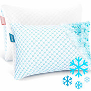 Cooling Pillow for Sleeping 2 Pack, Luxury Shredded Memory Foam Pillows