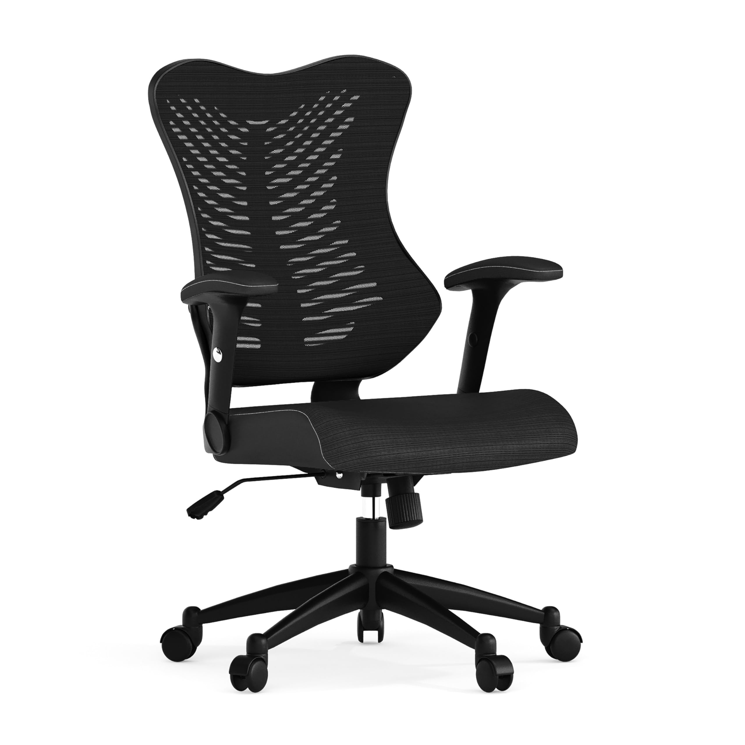 Kale High Back Designer Black Mesh Executive Swivel Ergonomic Office Chair with Adjustable