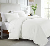 3-Pc 100% Cotton Duvet Cover Set Oversized King, 400 Thread Count Cool Bedding Set