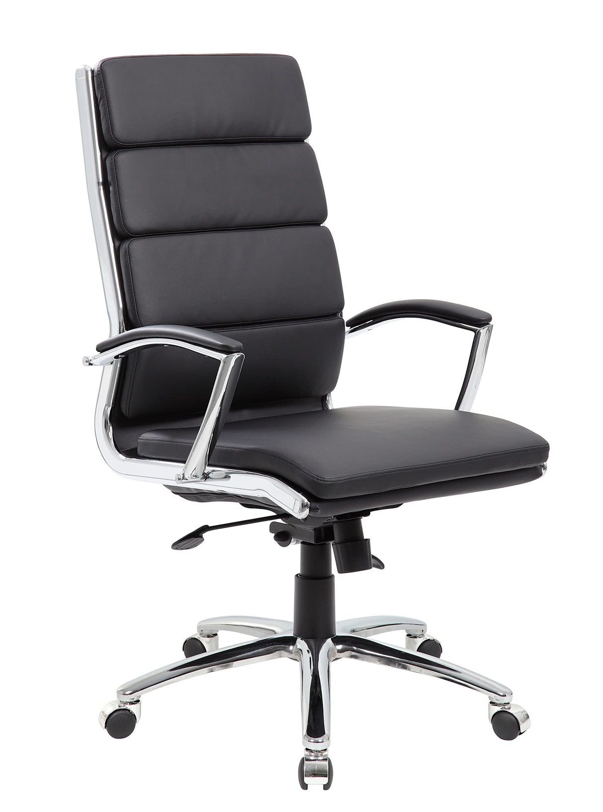 CaressoftPlus Executive Chair, Traditional, Metal Chrome Finish