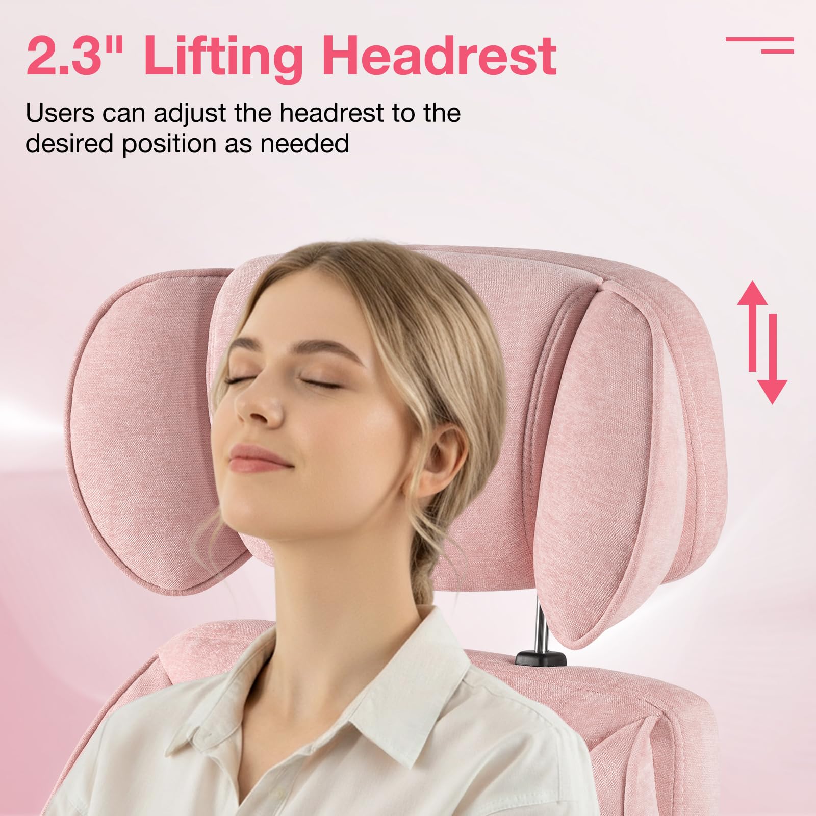 Criss Cross Ergonomic Office Chair with Wheels and Footrest