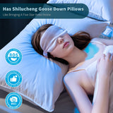 Goose Down Pillow King Size,800+ Fill Power Soft Side Sleeper Pillow for Sleeping Neck