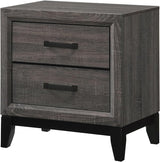 Ambroise 2-Drawer Wooden Nightstand