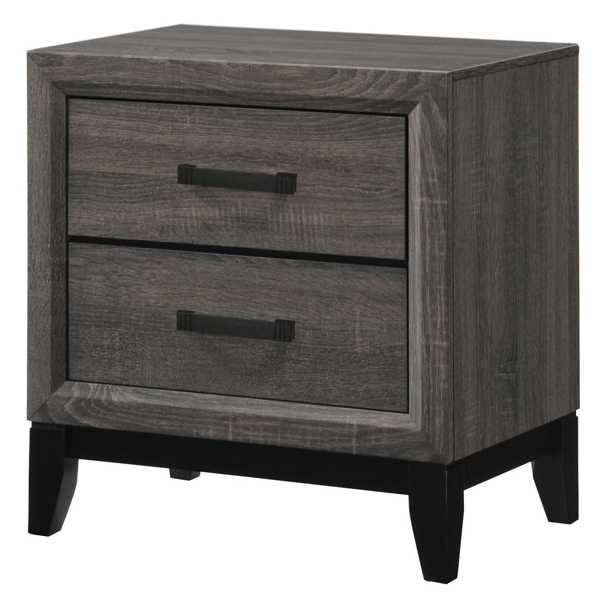 Ambroise 2-Drawer Wooden Nightstand