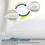 Cooling Bed Pillows for Sleeping 2 Pack, Shredded Memory Foam Pillows