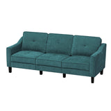 84 Inches Fabric 3-Seats Sofa with Tufted Backrest Cushion, Chenille Modern Couch