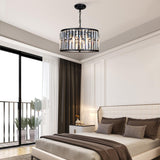 Crystal Chandeliers for Dining Room Light Fixtures Over Table， 6 Lights Modern Chandeliers