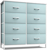 Kids Dresser with 12 Drawers - Chest Organizer Unit with Steel Frame Wood Top & Handle