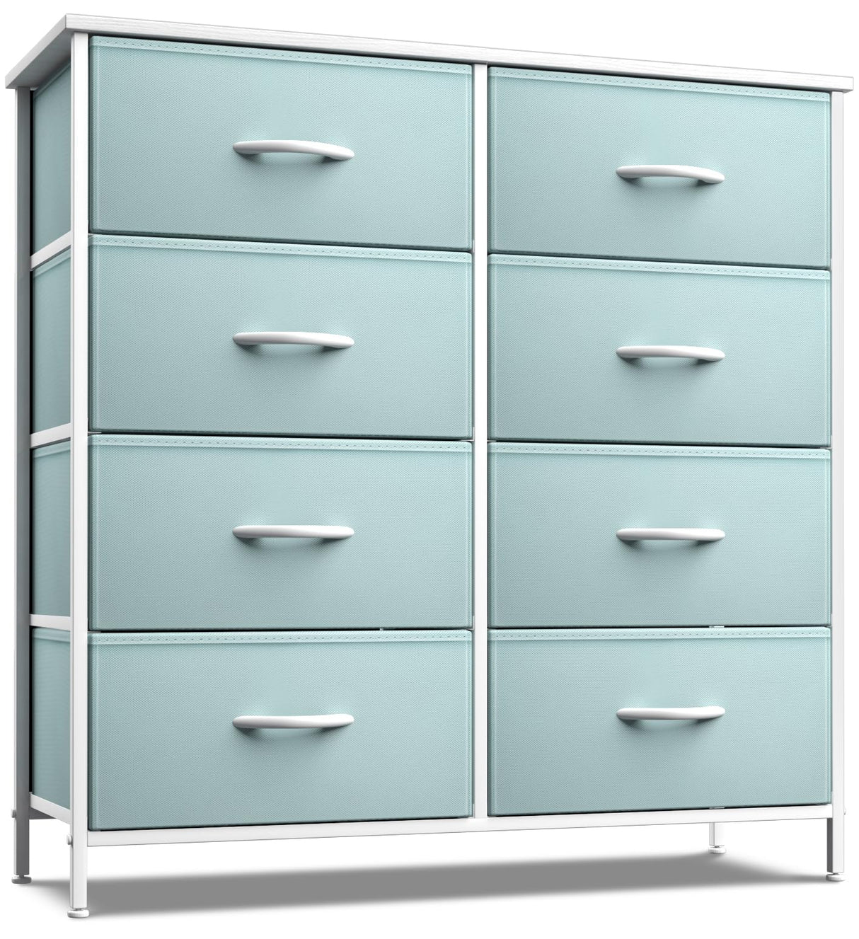 Kids Dresser with 8 Drawers - Storage Unit Organizer Chest for Clothes - Bedroom,