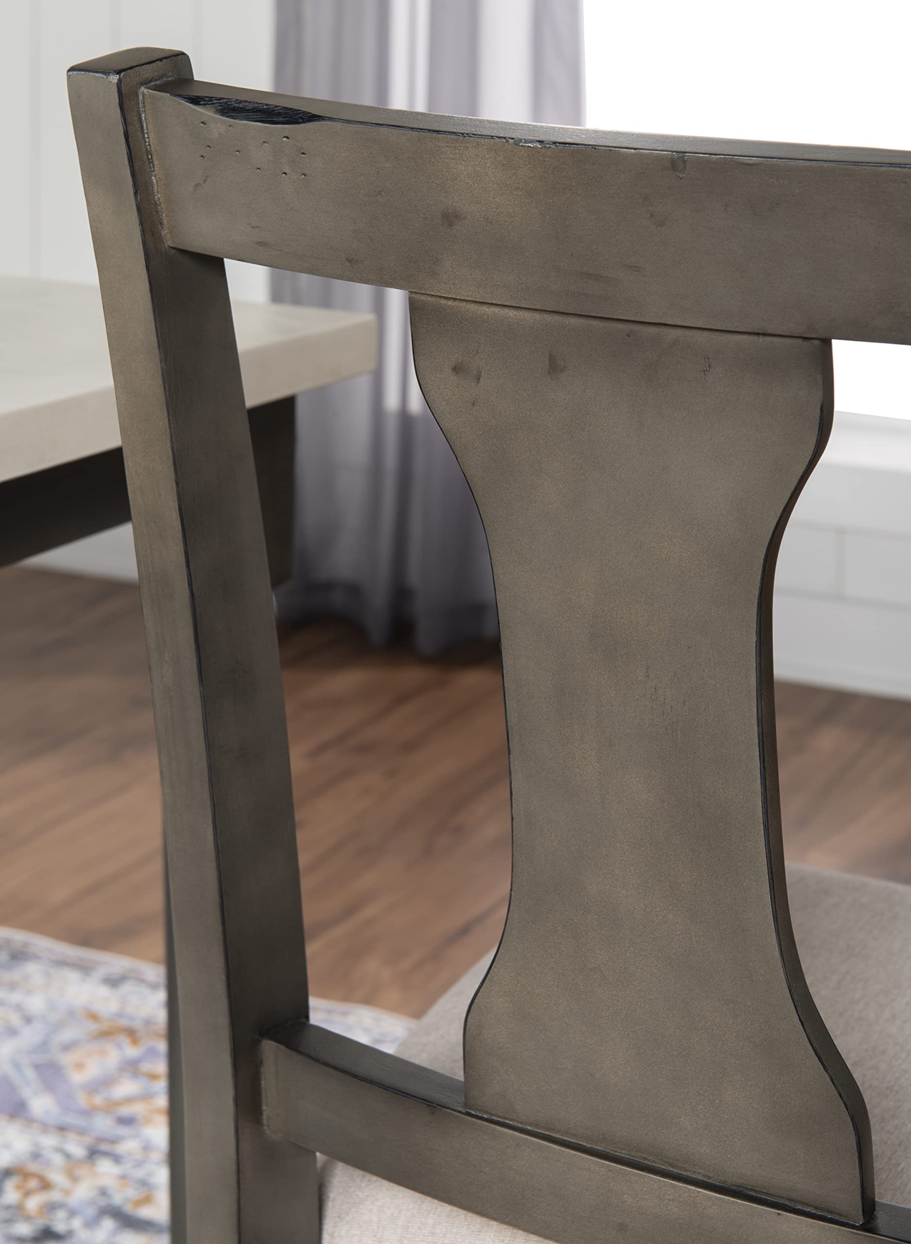 Top Willow Dining Set, Dark Grey & Smokey White