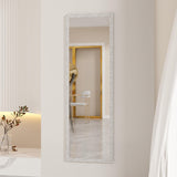 Mirror Full Length, Wall-Mounted Mirror Rectangle Tall with Engraving