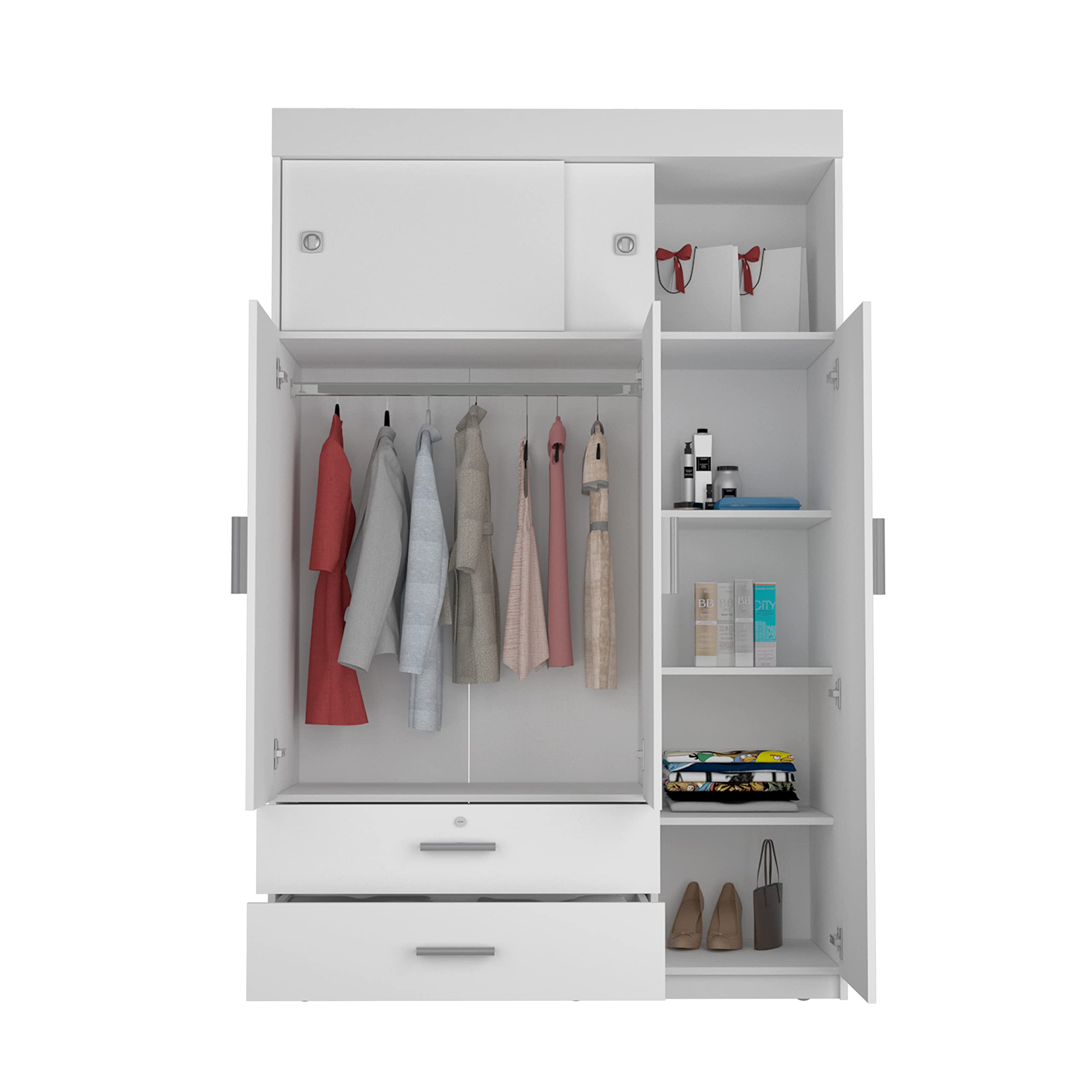 Tucson Modern Bedroom Armoire, with Two Drawers