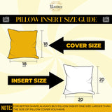 20x20 Throw Pillow Inserts Set of 2 - Luxurious Comfort for Your Couch