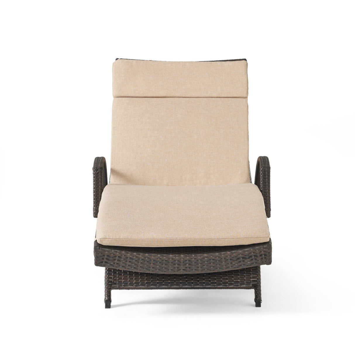 Christopher Knight Home Salem Outdoor Wicker Adjustable Chaise Lounge with Arms