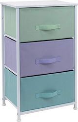 Nightstand Storage Organizer Chest with 3 Drawers - Kids Girls