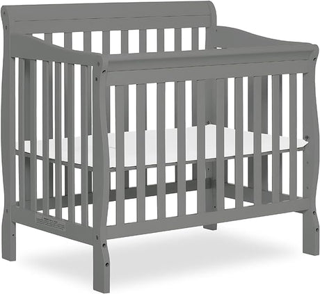 Aden 4-in-1 Convertible Mini Crib In Natural, Greenguard Gold Certified, Non-Toxic Finish,