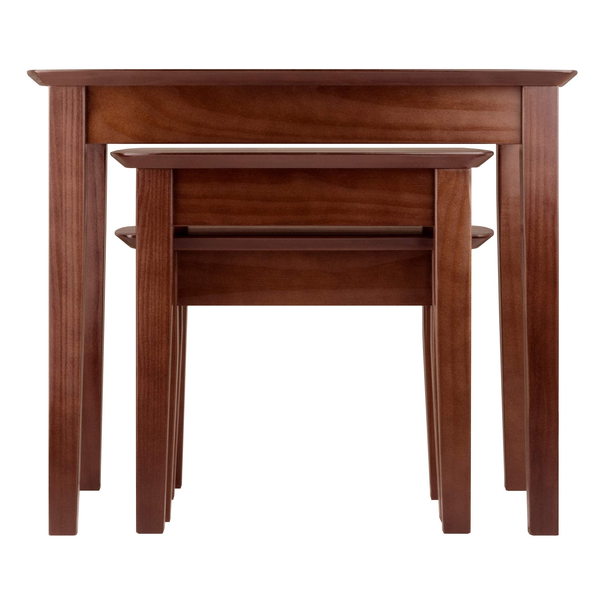 Nesting Tables, 21.9"H, 17.9"H, 14"H, Walnut