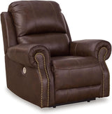 Design by Ashley Freyeburg Classic Leather Match Upholstered Power Recliner