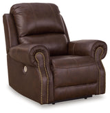 Design by Ashley Freyeburg Classic Leather Match Upholstered Power Recliner