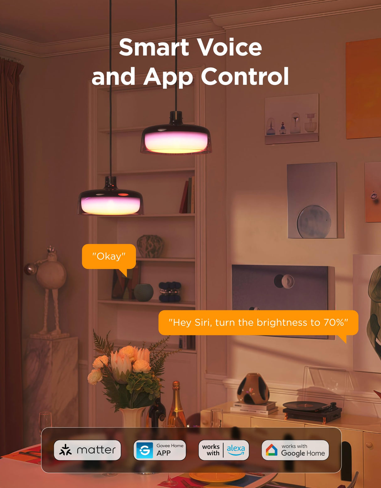 RGBIC Smart Pendant Light for Kitchen Island