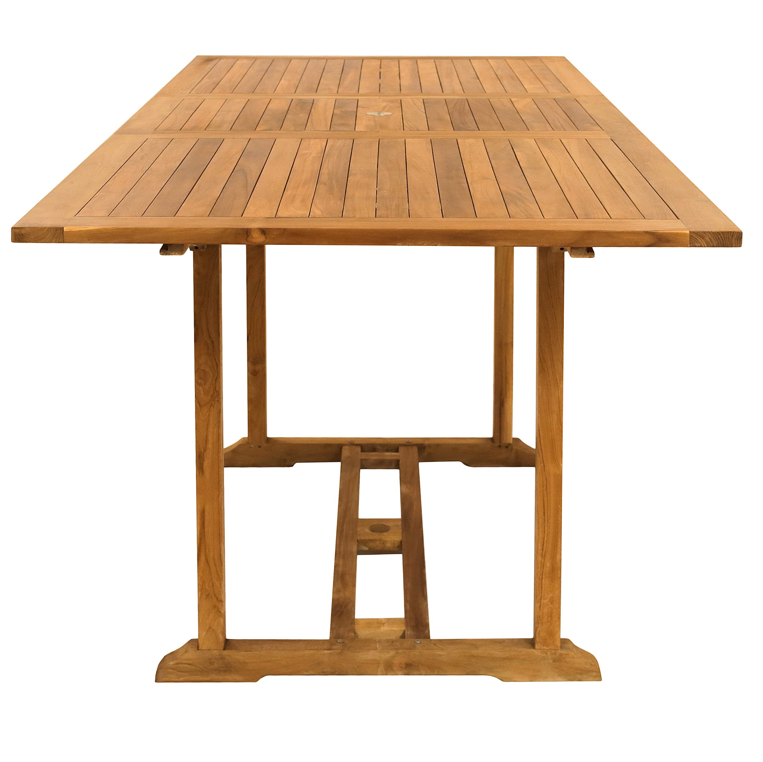 Rectangular Outdoor Patio Extension Bar Height Dining Table