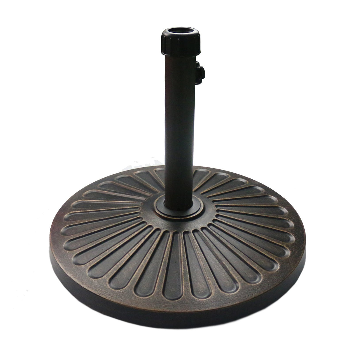 \18" 22-lbs Outdoor Living Heavy Duty Round Antiqued Patio Umbrella Base