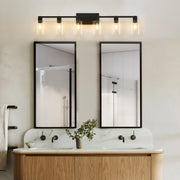 6 Light Bathroom Fixture, 6 Light Vanity Lights, Vintage Black Bathroom Vanity Light