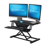 Power Riser 32" Electric Standing Desk Converter, Sit to Stand Up Height Adjustable Desk Riser