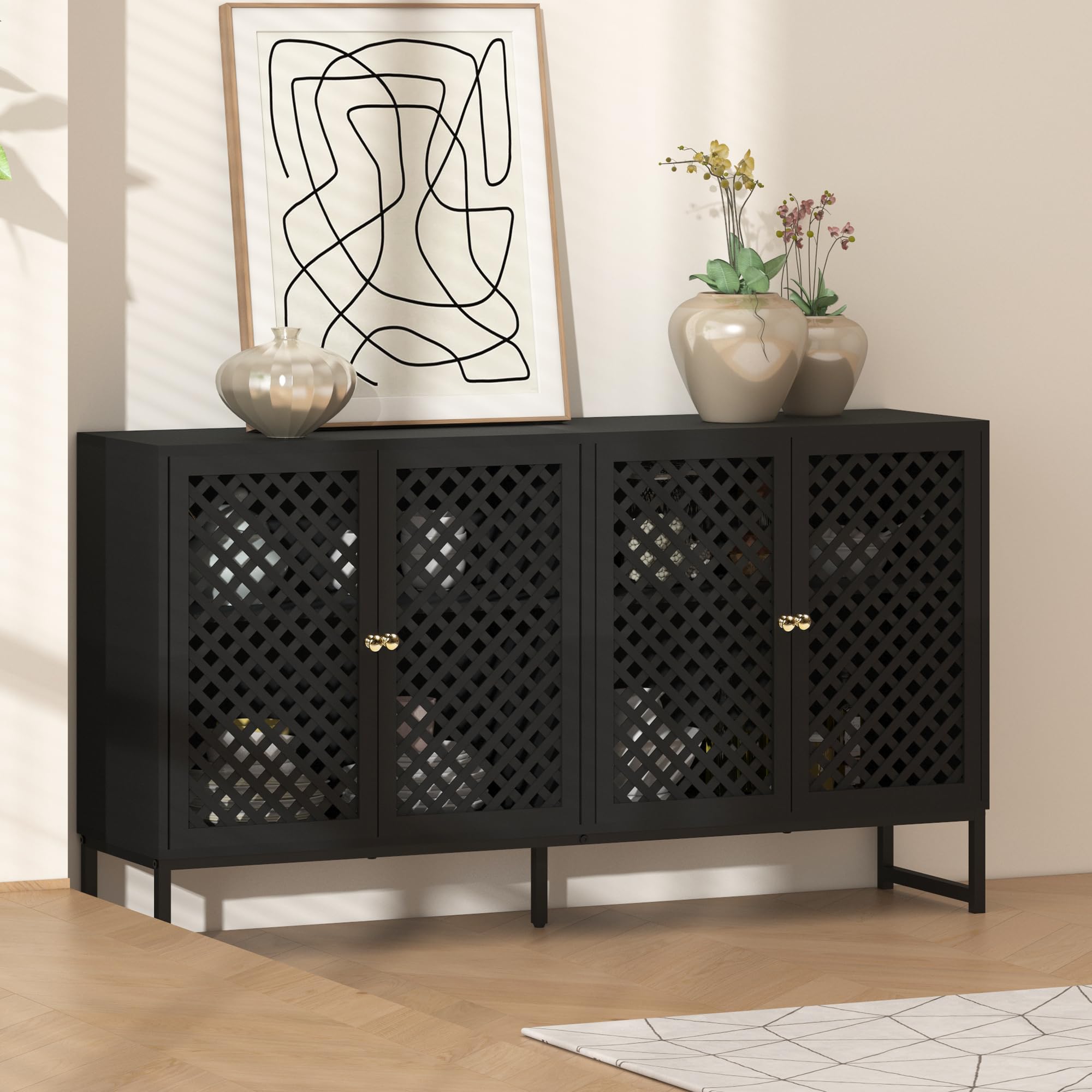 Sideboard Buffet Cabinet, Kitchen Storage Cabinet, Console Table with Storage