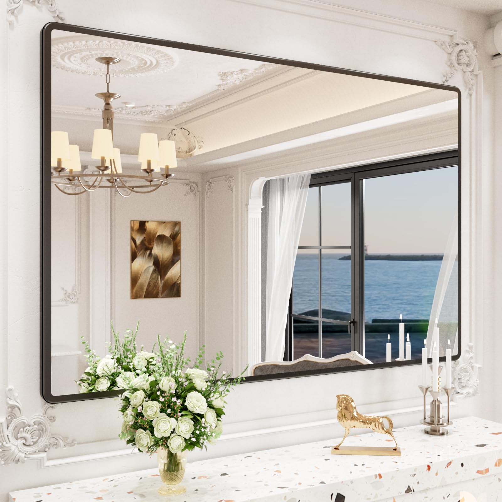 New Upgrade  Wall Mounted Bathroom Mirror