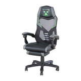 Minecraft Gaming Chair - Height Adjustable High Back with Footrest