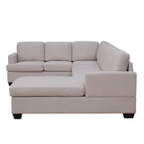 P PURLOVE Modern Large Sectional Sofa, U Shape Upholstered Couch, Sofa sectionals