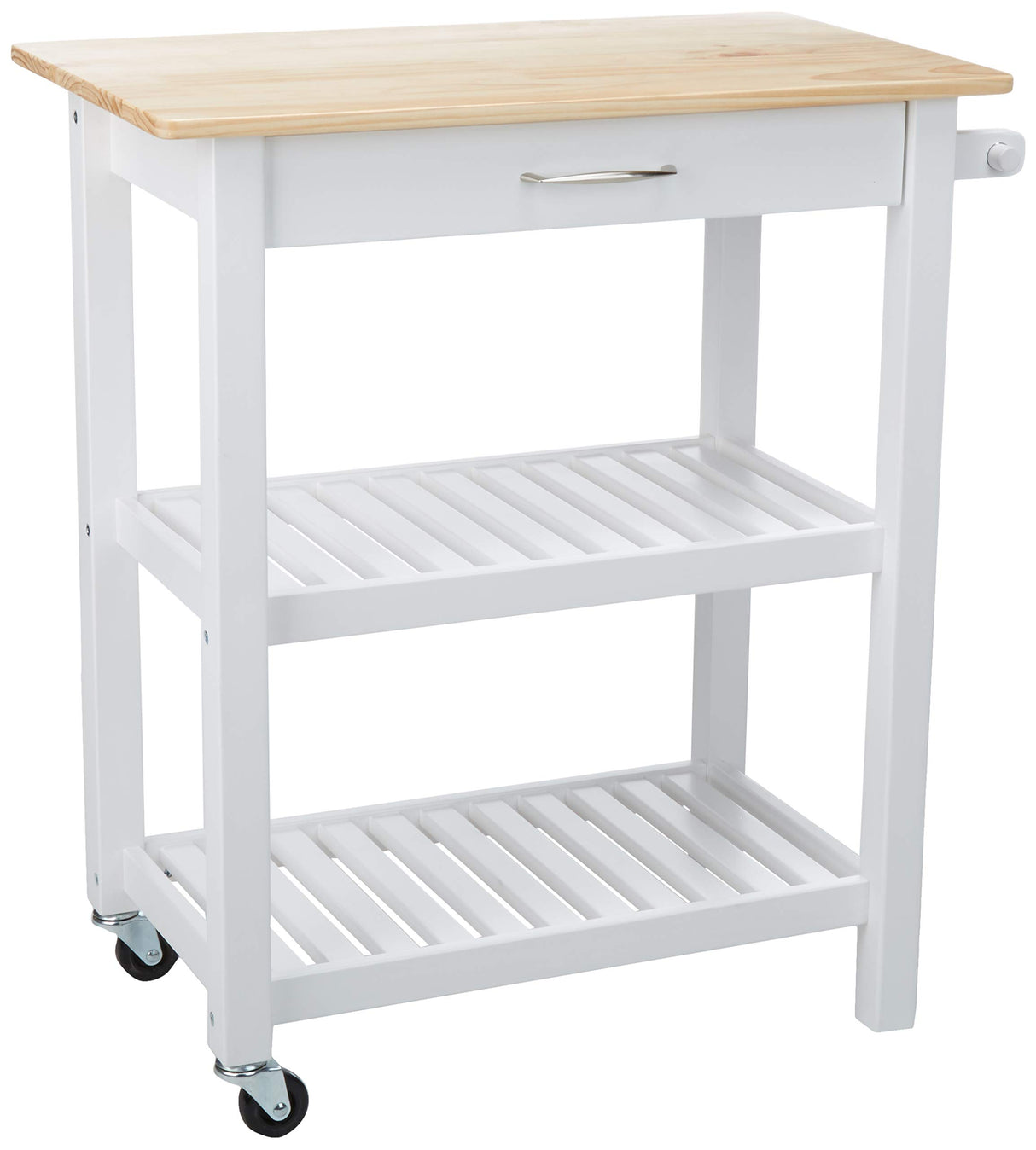 2 shelves Kitchen Island Cart with Storage