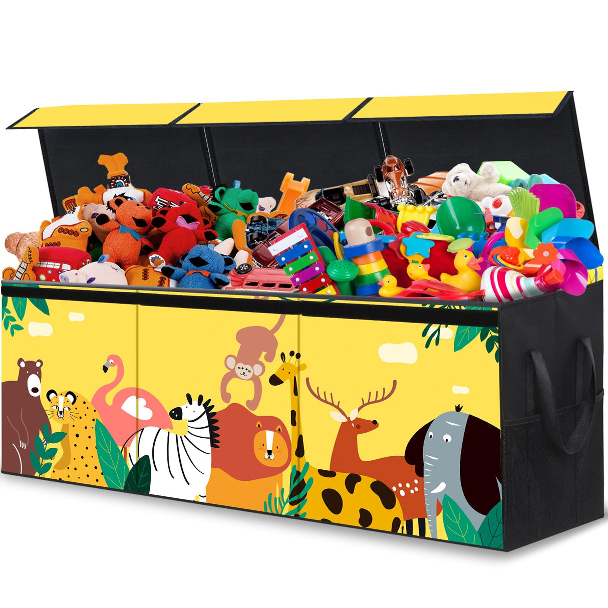 Extra Large Toy Box for Boys, Large Toy Chest for Kids, Collapsible Sturdy Storage Bins