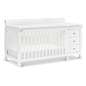 Kalani 4-in-1 Convertible Crib and Changer Combo in Espresso