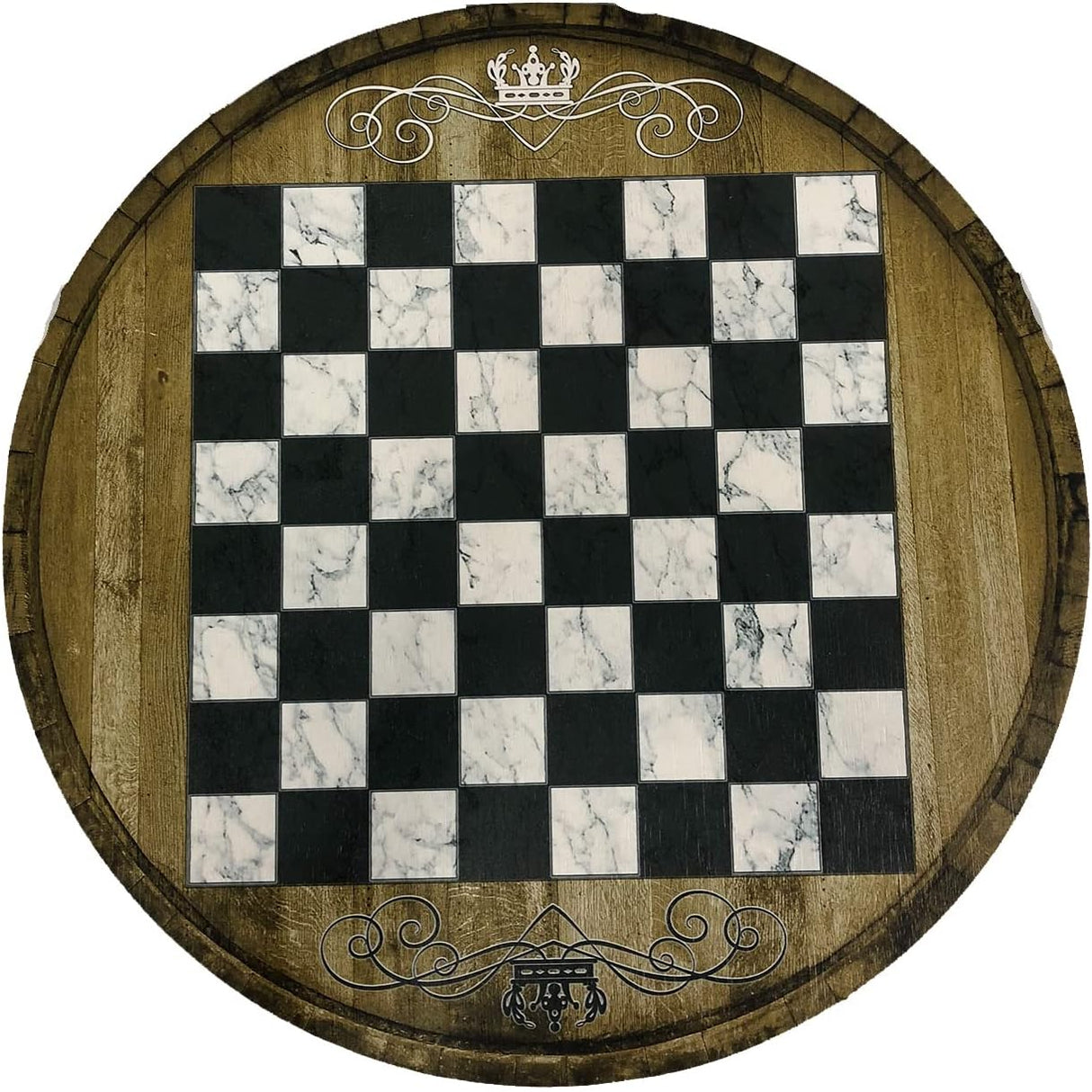 Chess Board Table Game Board Rustic Living Room Decor end Table Small Side Table